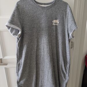 Roots Gray Short Sleeve Dress